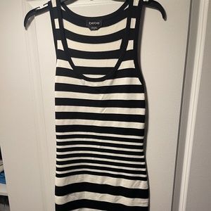 Bebe Black and White Dress